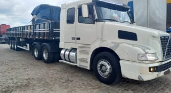 PRF apreende carreta com placa adulterada e carga milionária na BR-230, na Paraíba