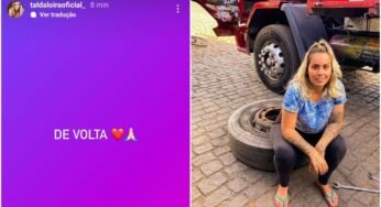 Voltei igual a Fênix! – Caminhoneira Tal da Loira retorna às estradas após dificuldades financeiras