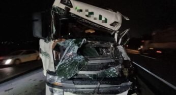 Caminhoneiro de 21 anos fica gravemente ferido após colisão na Via Dutra, em Itatiaia