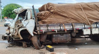 Colisão entre caminhões na PR-281 deixa um ferido em Salto do Lontra