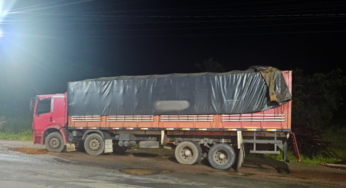 PRF apreende caminhão com 39 m³ de madeira ilegal em Bela Vista do Maranhão (MA)