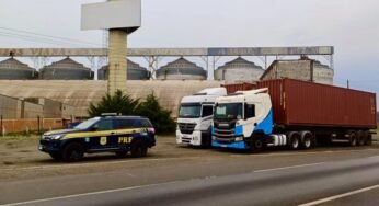 PRF intensifica fiscalização de caminhões porta-contêineres após sequência de tombamentos na BR-376
