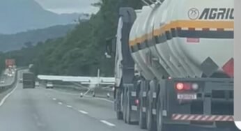Piloto que pousou avião na BR-101 em SC destaca ação de caminhoneiro: “Foi fundamental”