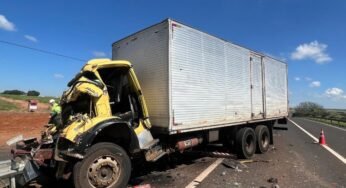 Caminhoneiro de 77 anos morre após colisão traseira na BR-365, em Uberlândia