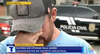 Patrão de caminhoneiros assassinados chora ao falar dos trabalhadores