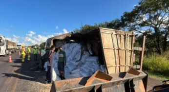 Caminhoneiro embriagado causa acidente, agride policiais e é preso na BR-163 em Campo Grande (MS)