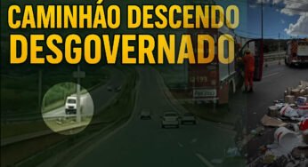 Video: Motociclista morre após ser atingido por caminhão desgovernado entre Samambaia e Ceilândia, no DF
