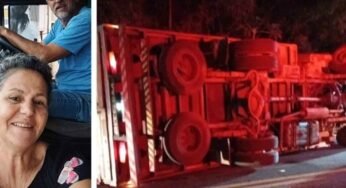 Casal de Frutal morre em acidente com caminhão no interior de SP
