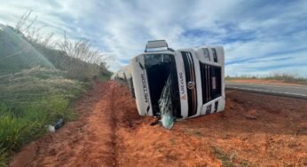 Acidente com bitrem na MS-112 reacende revolta de caminhoneiros contra pedágio caro e falta de infraestrutura