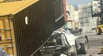 Caminhoneiro morre esmagado por contêiner durante ventania no Porto de Santos