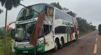 Tragédia na BR-262: Barra de Caminhão Atravessa Ônibus e Mata Duas Pessoas em Corumbá