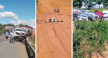 Acidente com caminhão-tanque na BR-101 deixa uma pessoa morta na Serra (ES)
