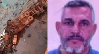 Caminhoneiro morre após caminhão despencar de ponte na BR-364, em Jataí (GO)