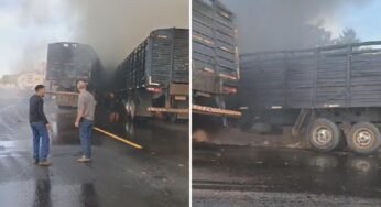 Dois caminhoneiros morrem em grave acidente na GO-184, em Caçu (GO)