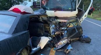 Caminhoneiro embriagado é preso após acidente que deixou três mortos na BR-470, em Santa Catarina