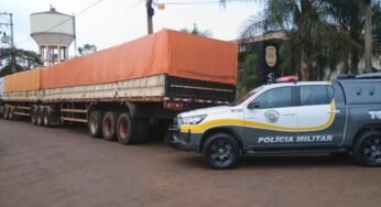 Motorista é preso por furtar quase 50 toneladas de soja em Palmital; carga é devolvida à transportadora