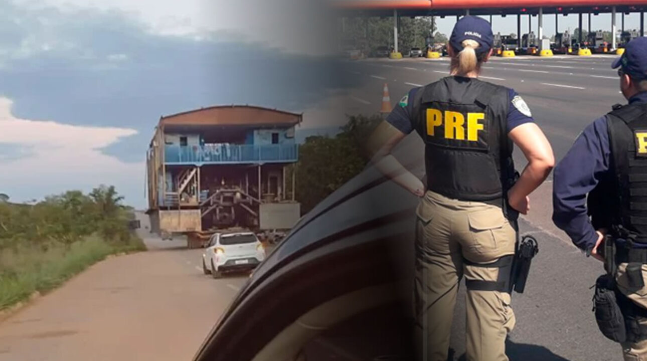 Motorista alcoolizado é flagrado transportando draga de garimpo de forma irregular em Rondônia