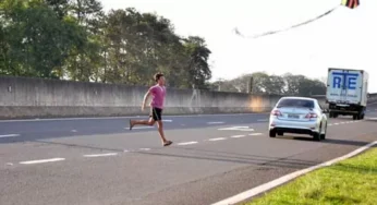 Criança é atropelada por caminhão ao tentar buscar pipa na BR-376, no Paraná