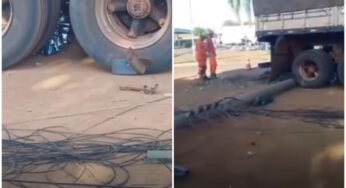 Caminhoneiro morre atropelado pelo próprio caminhão em oficina às margens da BR-158, em MT