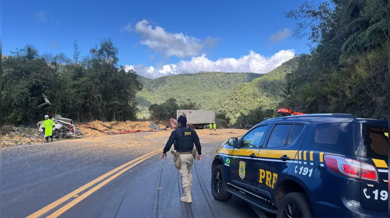 Falha nos freios provoca tragédia na Serra da Esperança e deixa duas mortes na BR-277