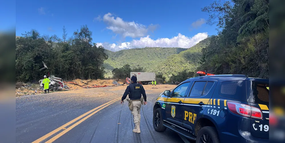 Falha nos freios provoca tragédia na Serra da Esperança e deixa duas mortes na BR-277
