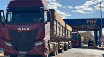 PRF flagra excesso de peso e descumprimento de descanso obrigatório em Barreiras (BA)