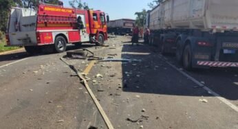 Um dos caminhoneiros mortos na tragédia da BR-262 era cabo aposentado da PM