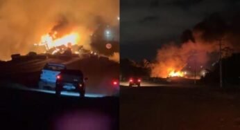 Caminhoneiro morre carbonizado após acidente entre caminhões na BR-364 no interior de MT