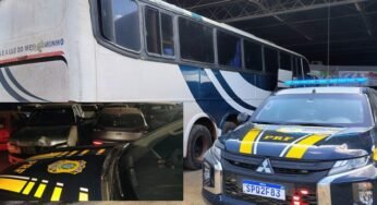 PRF em Sorriso (MT) apreende ônibus clandestino e recupera caminhonete furtada em operações distintas