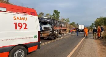 Acidente entre dois caminhões na TO-010 deixa um morto e outro gravemente ferido