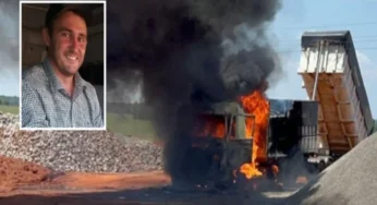 Caminhoneiro morre após sofrer descarga elétrica enquanto descarregava brita em MT