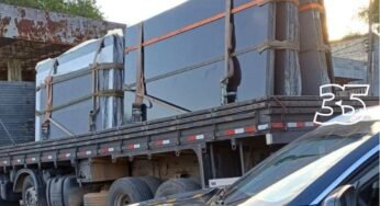 PRF flagra caminhão com 12 toneladas acima do limite em Mimoso do Sul