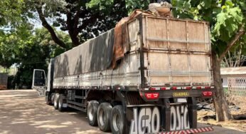 PRF apreende 43 m³ de madeira ilegal transportada em São João do Araguaia (PA)