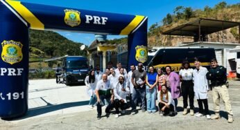 PRF leva saúde para os caminhoneiros em Teresópolis com o projeto Ação Comando em Saúde