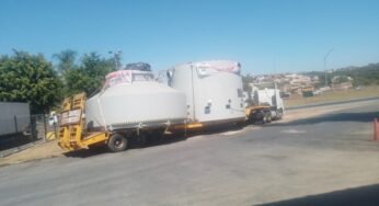 PRF escolta carga superdimensionada entre Feira de Santana e a divisa com Sergipe