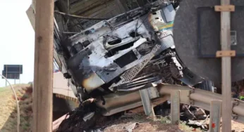 Acidente entre carretas no viaduto da BR-163 mata caminhoneiro de MT e deixa outro salvo, de SC