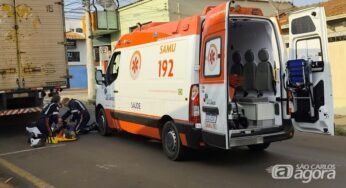 Caminhoneiro de 65 anos sofre queda durante descarga em São Carlos