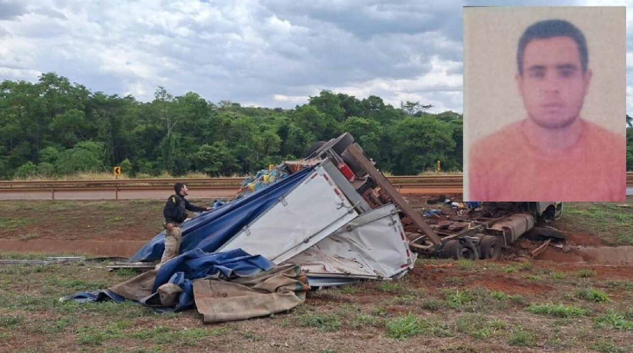 Caminhoneiro morre em acidente em Goiás após viagem com carga suspeita