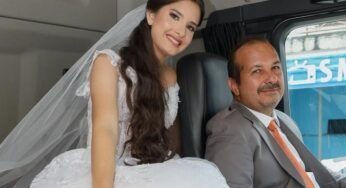 Pai caminhoneiro leva filha ao altar em caminhão e emociona convidados em Jaboatão dos Guararapes