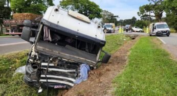 CNH suspensa e infrações ignoradas: caminhoneiro provoca tragédia na BR-476/PR e mata um casal