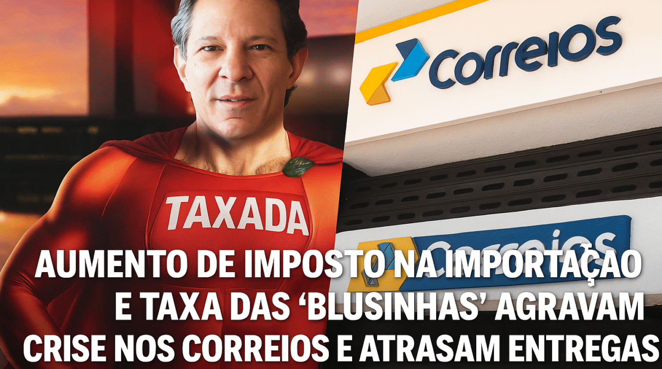Aumento de imposto na importação e taxa das “blusinhas” agravam crise nos Correios e atrasam entregas no Brasil