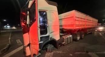 Fuga de caminhoneiro termina em perseguição, tiros e prisão em Marília