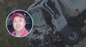 Caminhoneiro morre após grave acidente na RJ-186, em Itaperuna