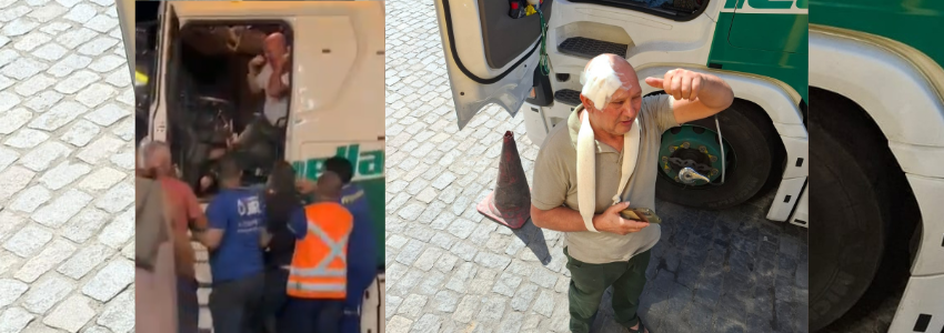 Agressão a caminhoneiro em posto repercute mundialmente e acende alerta sobre o tratamento aos motoristas