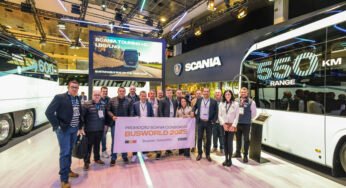 Scania Consórcio leva clientes à maior feira de ônibus do mundo e sorteia chassi zero km