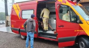 Homem de 57 anos se desequilibra ao descarregar caminhão e fratura braço em Cascavel