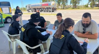 Caminhoneiros recebem atendimento gratuito em mutirão de saúde na BR-392