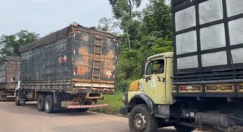 Polícia Rodoviária Federal apreende 460 m³ de carvão vegetal ilegal em fiscalização na BR‑155, em Marabá (PA)