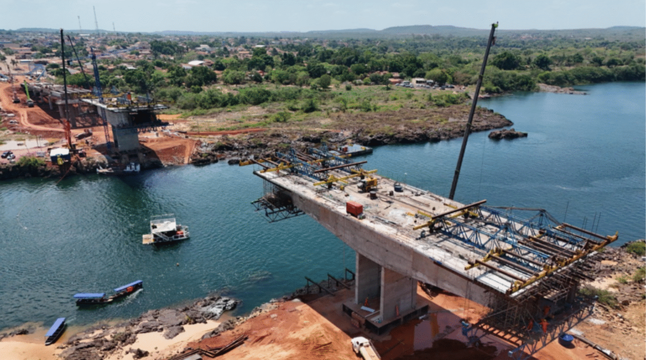 Obra Ponte JK chega a 75% dos serviços concluídos