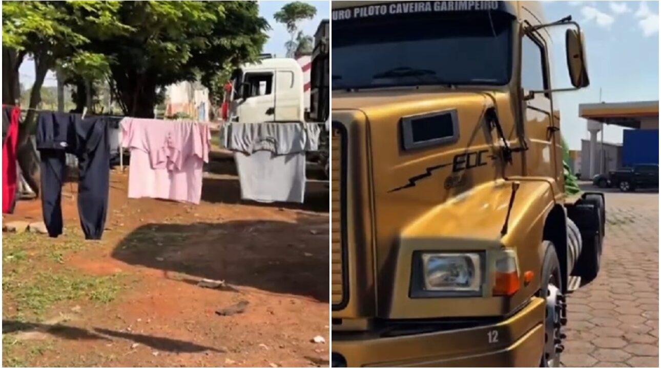 Caminhoneiro que ganhou reforma gratuita volta a morar em posto após polêmica
